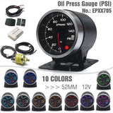 EPMAN 2" 52mm Oil Pressure Gauge (PSI) - 10 Colours