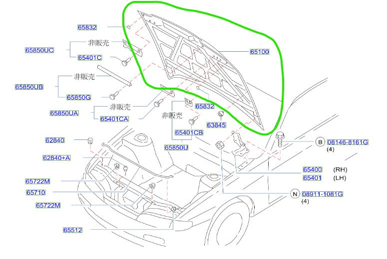 GENUINE NISSAN S15 BONNET ** NEW **