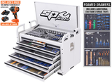 SP Tools Field Service Tool Kit - 413pc - Metric/SAE - White - Plus Bonus EVA Storage Trays