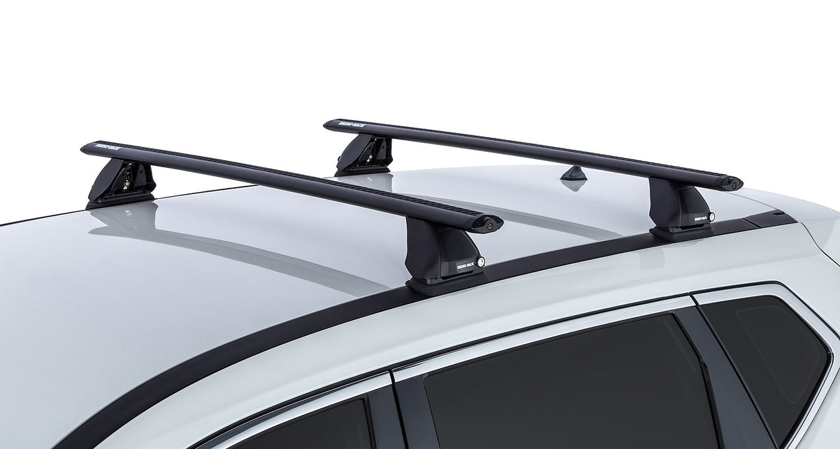 RHINO RACK VORTEX 2500 BLACK 2 BAR FMP ROOF RACKS - NISSAN X-TRAIL