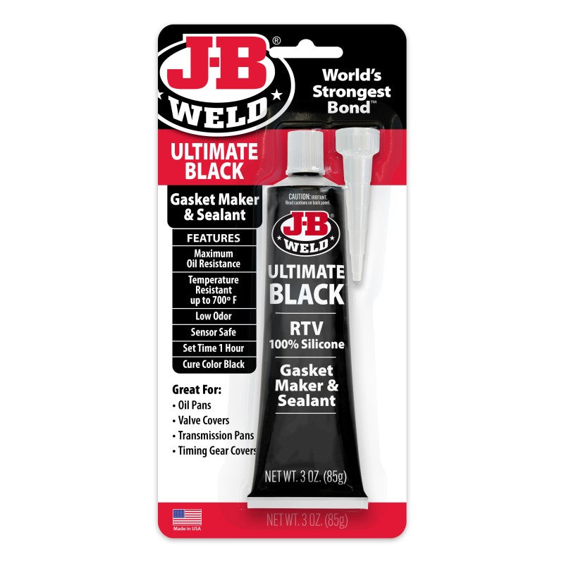 JB Weld Ultimate Black RTV Silicone Gasket Maker & Sealant 85G Tube