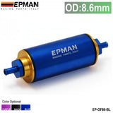 High Flow Fuel Filter - 8.6mm (Blue)