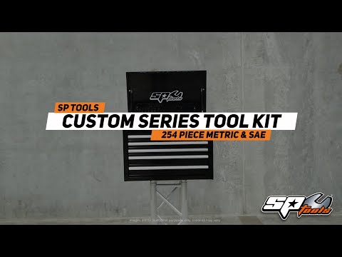 SP Tools Custom Series Tool Kit - 254pc - Metric/SAE - NZ Black/Black - (FOAMED)