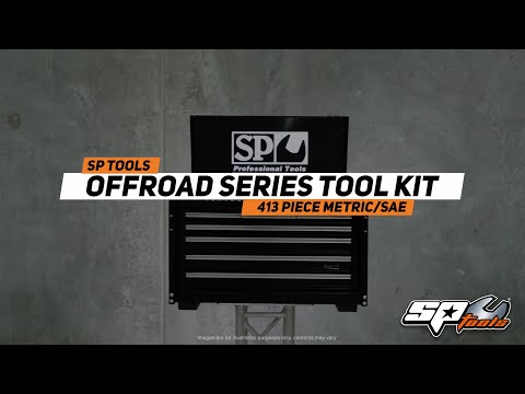 SP Tools Field Service Tool Kit - 413pc - Metric/SAE - White - Plus Bonus EVA Storage Trays