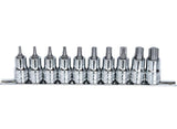 SP TOOLS "SOCKET RAIL SET 1/2""DR 10PC"