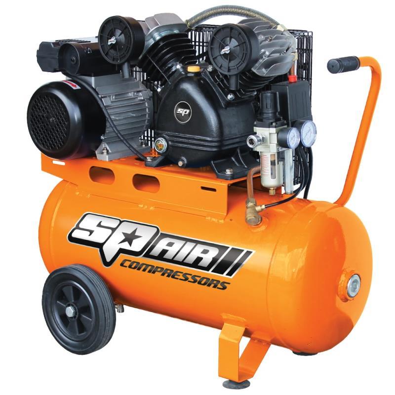 SP TOOLS AIR COMPRESSOR - V-TWIN CAST IRON PORTABLE - 2.5HP