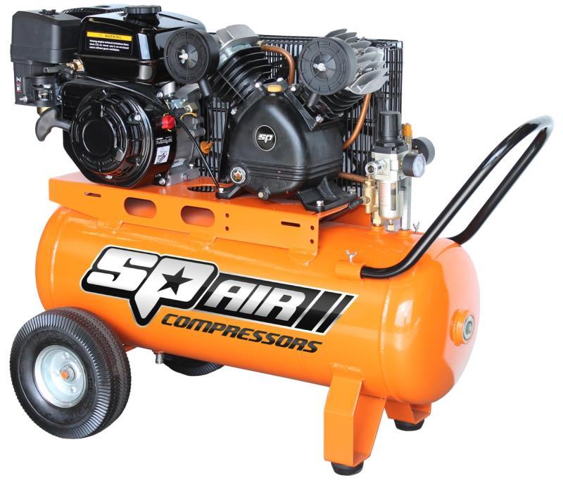 SP TOOLS AIR COMPRESSOR - PETROL DRIVEN - 6.5HP