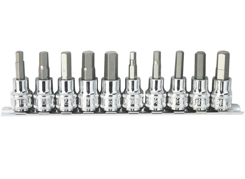 SP TOOLS 3/8"DR INHEX SOCKET RAIL SET - 10PC - METRIC/SAE