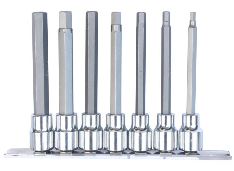 SP TOOLS 3/8"DR INHEX DEEP SOCKET RAIL SET - 7PC - METRIC