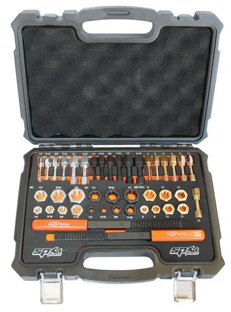 SP TOOLS RETHREADING KIT - AUTOMOTIVE - 42PC