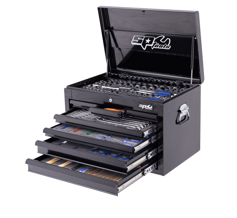 SP TOOLS CUSTOM SERIES TOOL KIT - 254PC - METRIC/SAE - BLACK/BLACK - BONUS EVA STORAGE TRAYS