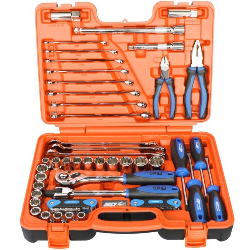 SP TOOLS TOOL KIT IN X-CASE - 1/2"DR - 60PC METRIC/SAE