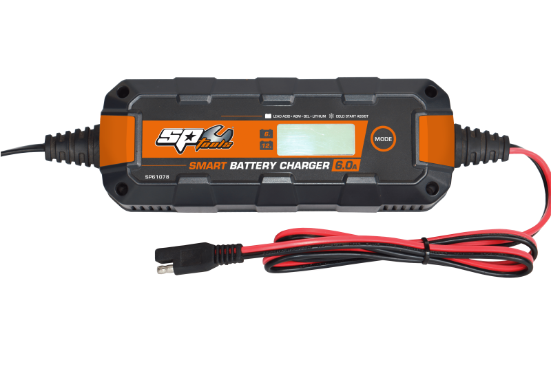 SP TOOLS SMART BATTERY CHARGER - 8 STAGE MULTI VOLT - 6 & 12V - 6A