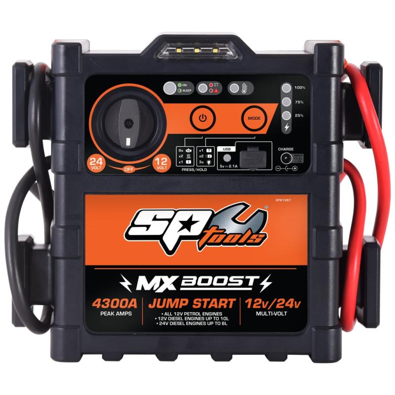 SP TOOLS JUMP STARTER / POWER BANK - 4300A - 12V/24V - MX BOOST