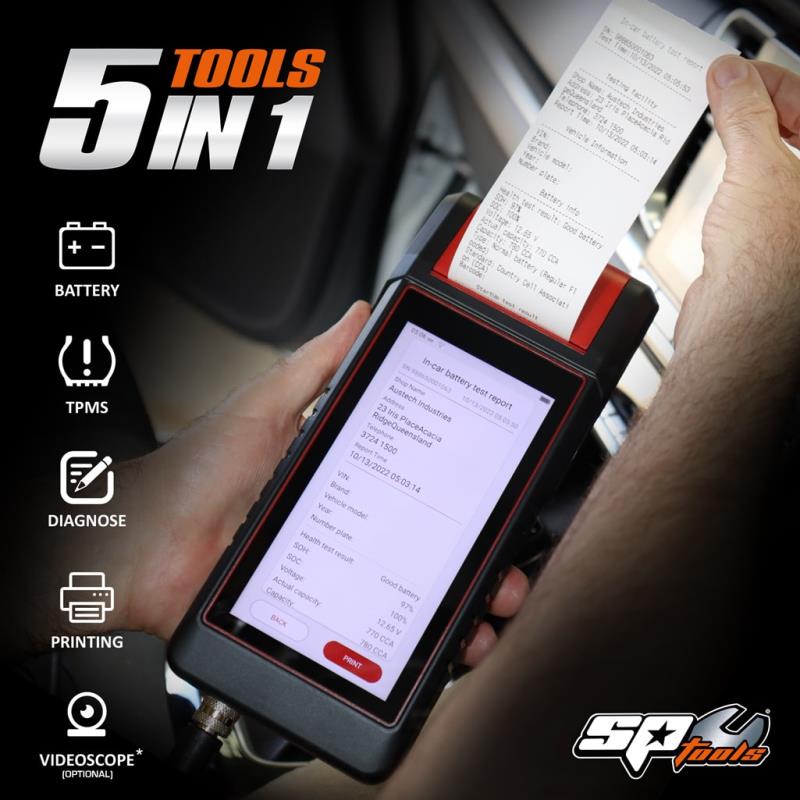 SP TOOLS MULTI-FUNCTION SMART TOOL WITH WIFI & BUILT-IN PRINTER - 5 TOOLS IN 1