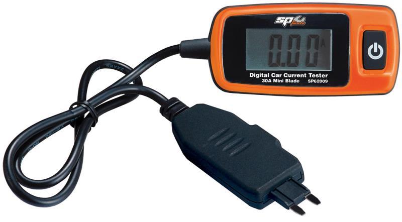 SP TOOLS DIGITAL AUTOMOTIVE CURRENT TESTER, SIZES: 30A MAXI-BLADE