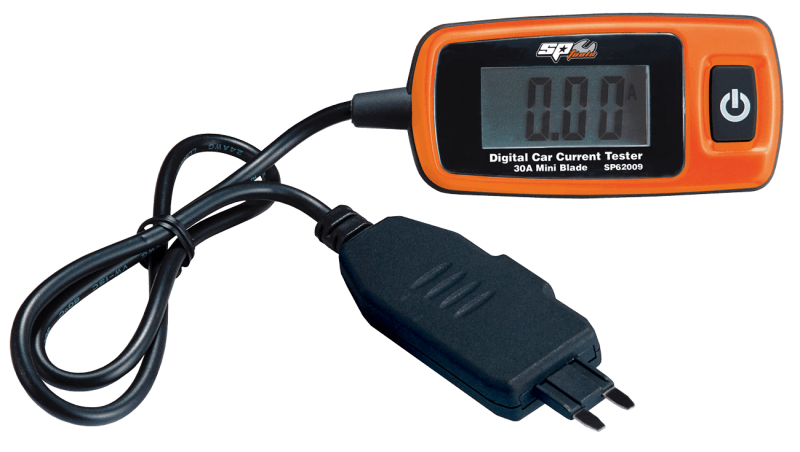 SP TOOLS DIGITAL AUTOMOTIVE CURRENT TESTER, SIZES: 30A MINI-BLADE