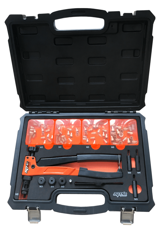 SP TOOLS NUT RIVETER SET - LEVER TYPE - 90PC