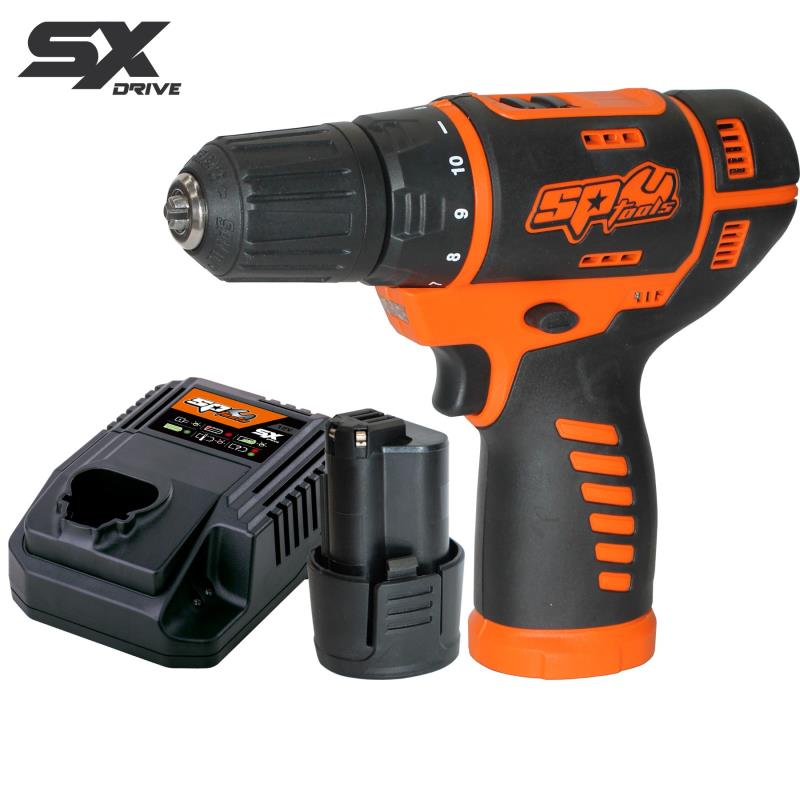 SP TOOLS 12V 10MM 2 SPEED DRILL DRIVER - 2.5AH - SX DRIVE