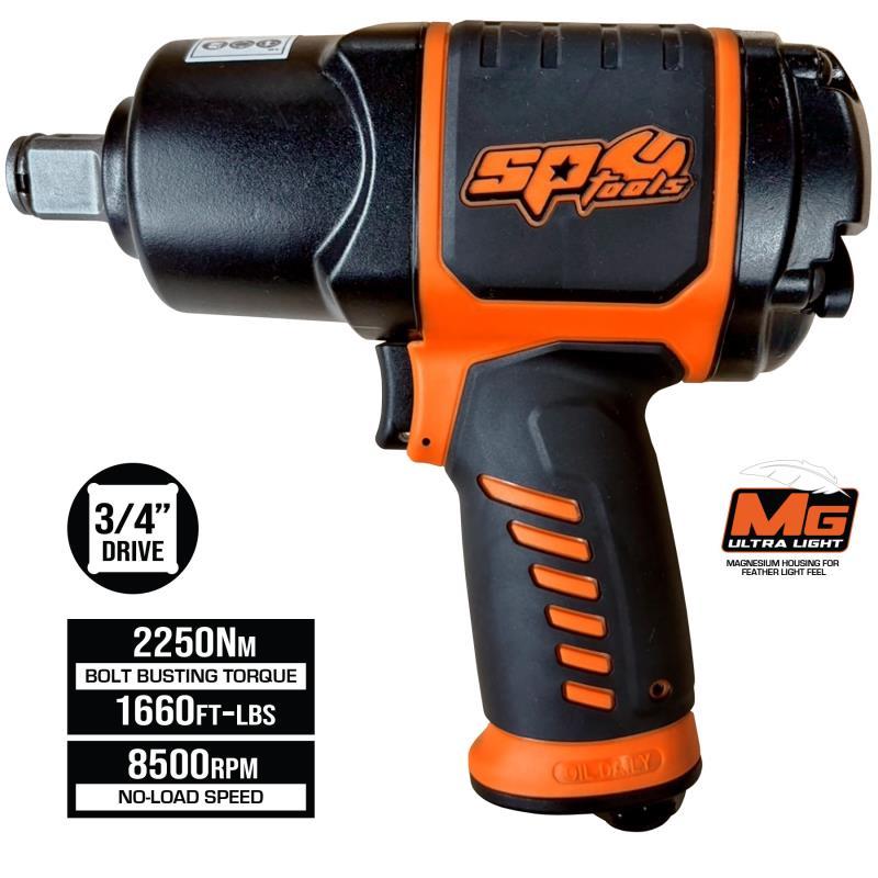 SP TOOLS 3/4"DR IMPACT WRENCH - 2250NM