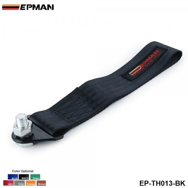 EPMAN Racing Tow Strap - Black – AUTO PARTS DIRECT